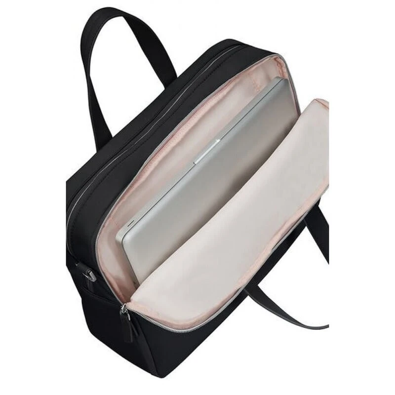 Дамска чанта Eco Wave с за 15,6 инча лаптоп две отделения Черен цвят